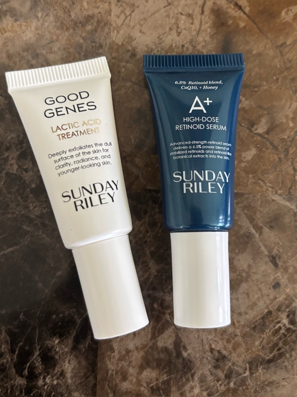 Sunday Riley Good Genes Lactic Acid Treatment & A+ Retinoid Serum 5ml Skin New